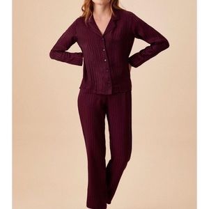 Two Piece Stripped Pj Set